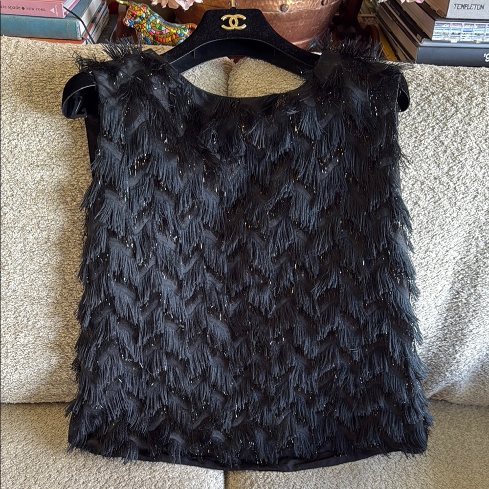 Lanvin Black Textured Blouse